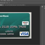 Ukraine Private Bank Visa Gold Card PSD Template