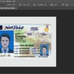North Dakota Driver license PSD Template
