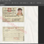 Taiwan driving licence psd file full editable with all font