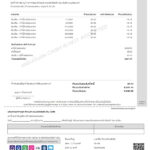 Thailand Rental Invoice Thailand rental bill PDF template