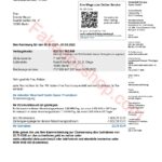 Germany VATTENFALL utility bill template in Word and PDF format