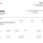 ALIExpress Invoice Template in Word And Pdf Format