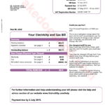 UK First Utility Utility Bill Template