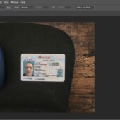 background Template for DL And ID cards in PSD format v16
