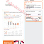 Australia Alinta Energy gas utility bill template in Word and PDF format