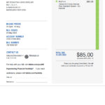 Australia Telstra Internet Bill Word And PDF Template