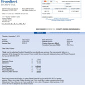USA Froedtert Hospital Invoice Word And PDF Template