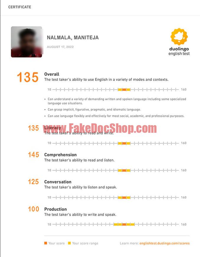 duolingo Fake Certificat PSD Template 1 duolingo Fake Certificat PSD Template
