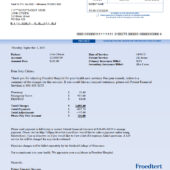High-Quality USA Froedtert Hospital Invoice Word And PDF Template