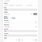 Barcode Generator For USA Driving License Templates