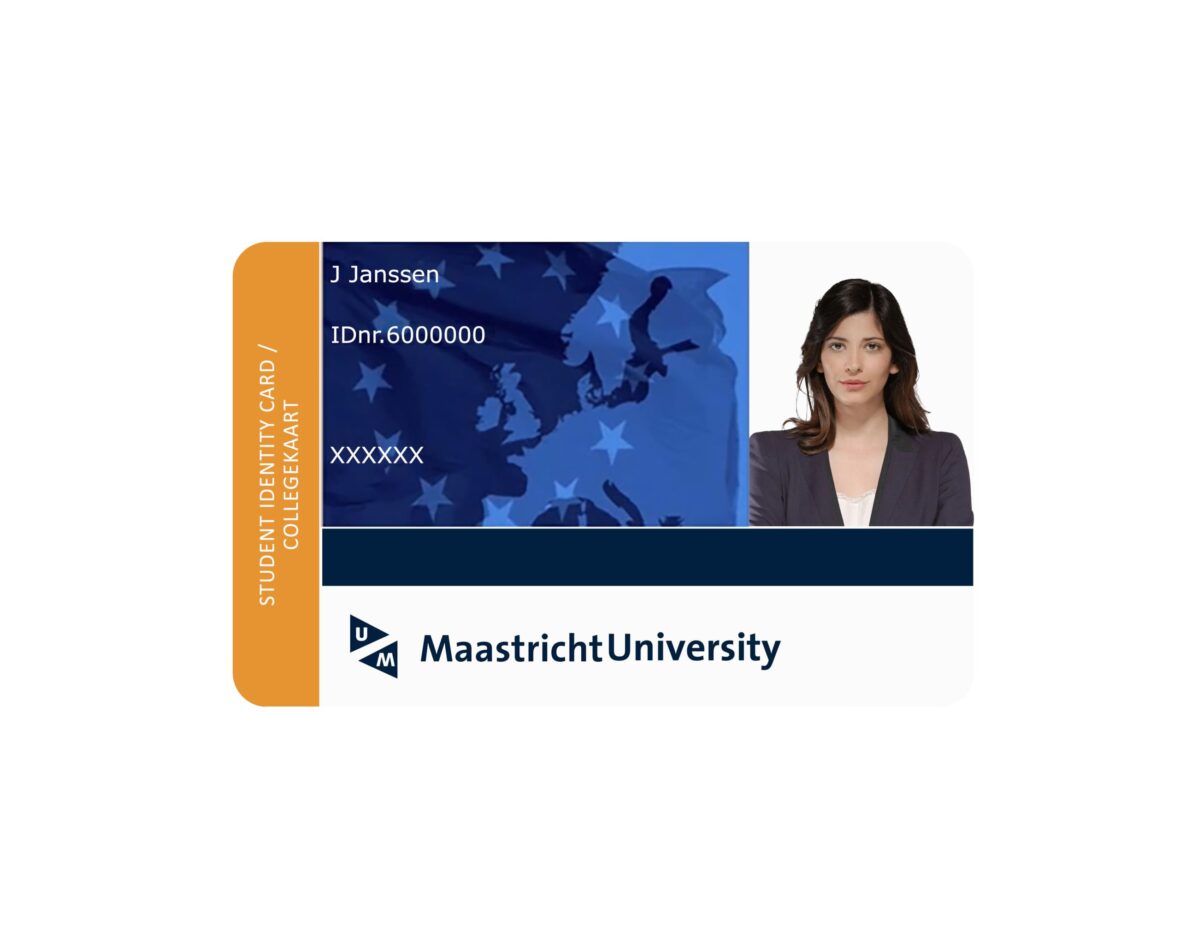 Maastricht University Student ID Card PSD Template Front