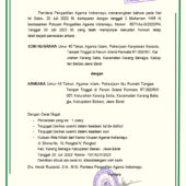 Indonesia Kristen Divorce Certificate Template in Word and PDF Format(Version2)