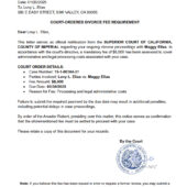 United States Court-Ordered Divorce Decree Template in Word and PDF Format