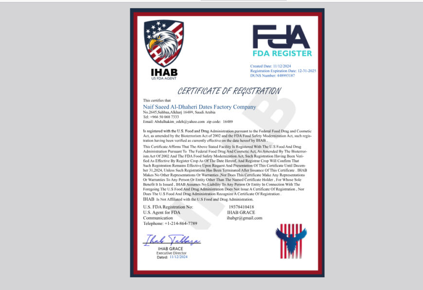 USA business registration certificate V3 Template in Word and PDF template