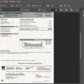 U.S. Utility Bill PSD Template with Video Tutorial