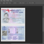 Georgia Country Driving License PSD Template
