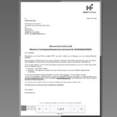 Hero FinCorp Unsecured Business Loan Letter and Schedule Template