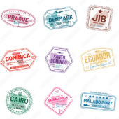 International Passport Stamps PSD Vector Pack 2025 (Version4)