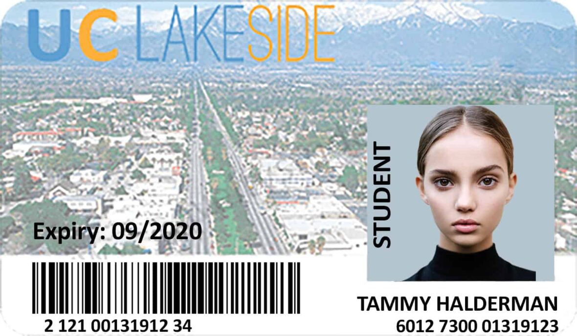 UK Lake Side Student ID Card PSD Template