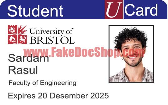 University Of Cologne Student ID Card PSD Template