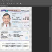 Germany New Fake Residence Permit Card Template in PSD Format