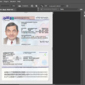 Germany Residence permit PSD Template new 2011-present