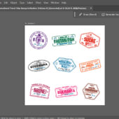 International Travel Visa Stamp Collection (Volume 9)