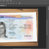 Luxembourg Residence Permit Card PSD Template