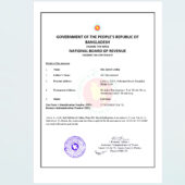 Bangladesh Income Tax Certificate Template in word and pdf format