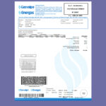 🇨🇱 Chile Gasvalpo Natural Gas Bill Template in word and pdf format