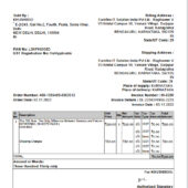 India Amazon Tax Invoice Template in word and pdf format