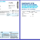 🇷🇴 Romania Digi Business Invoice Template in word and pdf format