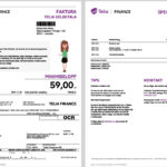 🇸🇪 Sweden Telia Finance Installment Invoice Template in word and pdf format