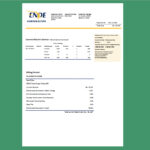 Bolivia ENDE Corporación Electricity Bill Template in word and pdf format