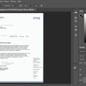 Fake Etas company Experience Certificate PSD Template