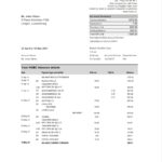 Luxembourg HSBC Bank Statement Excel And PDF Template