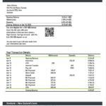 New Zealand Kiwibank Bank Statement Word And PDF Template