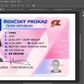 Czech ID Card PSD Template V4