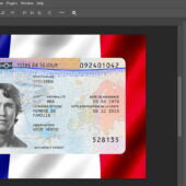 Czech permanent resident card template in PSD format (v2)