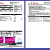 Ecuador Banco Guayaquil Account Statement Template in Word and PDF Format