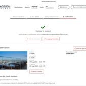 Germany Radisson Hotel Booking Confirmation Word And PDF Template