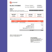 INDONESIA Internet Billing Statement Template in word and pdf format