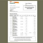 Indonesia BankDanamon Tabungan Payroll – Rekening Koran template in Word and PDF Format