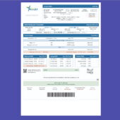 Oman PAEW Water Utility Bill Template in Word and PDF Format