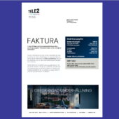 Stockholm TELE2 Utility Bill Template in Word And PDF Format