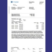 Sweden Länsförsäkringar Bank AB Kontoutdrag template in Word and PDF Format