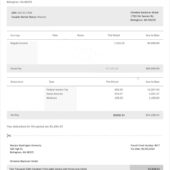 USA Western Washington University Paystub Word And PDF Template