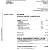 Belgium Electrabel Utility Bill Word and PDF Template