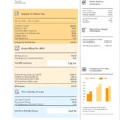 Canada Enbridge Natural Gas Bill Word And PDF Template