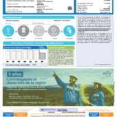 Colombia Afinia Utility Bill Word and PDF Template (2 Pages)